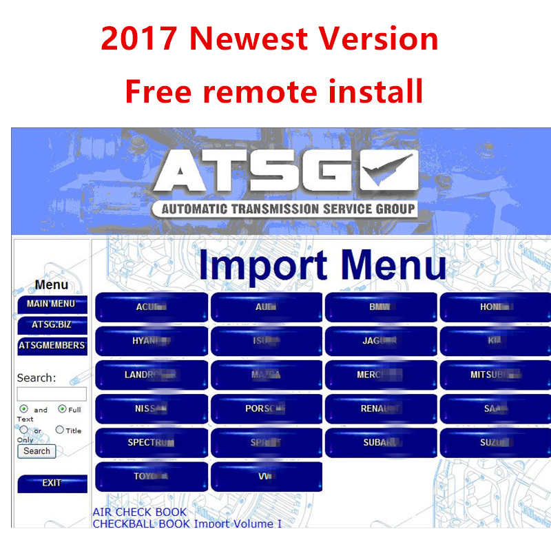 Auto Repair Shop For Transmissions - Gratis installatie ATSG autoreparatiesoftware uit 2017