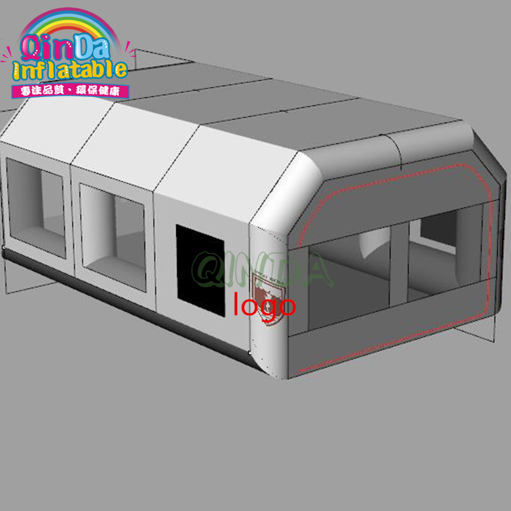 Inflatable Paint Booth - Hing Tent 2 luchtblazers Verf opblaasbare