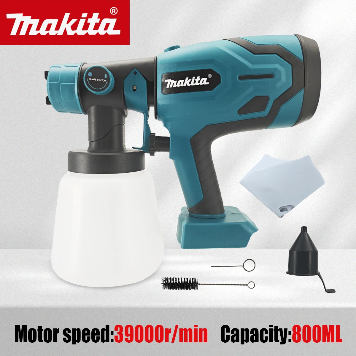 Heat Gun Paint Strip - Makita 800ML elektrisch spuitpistool Krachtig gereedschap