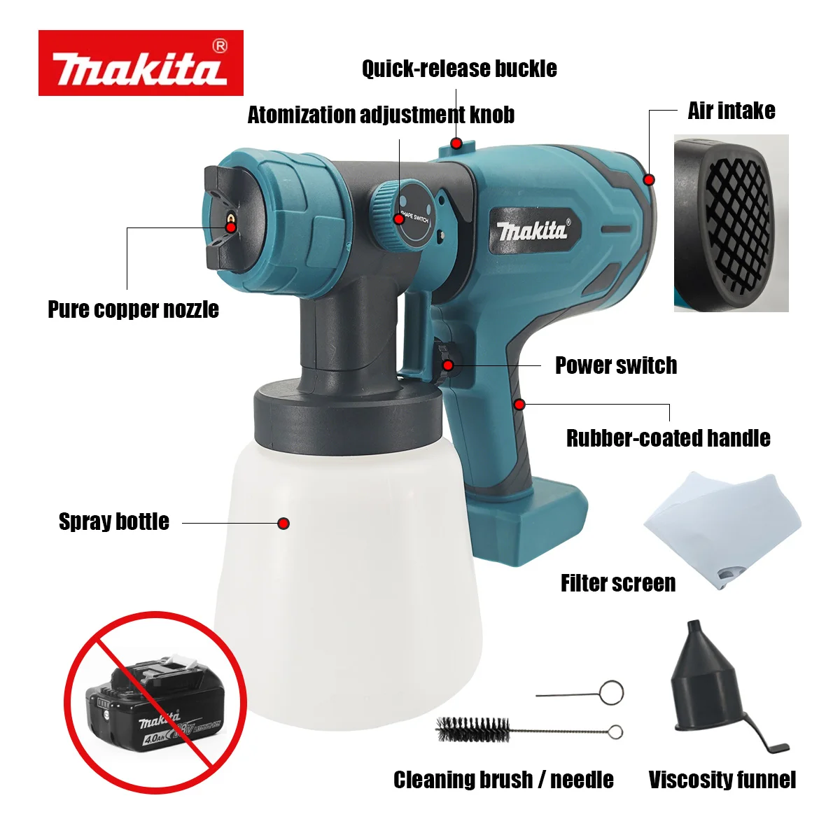 Makita 800ML elektrisch spuitp - Heat Gun Paint Strip recensie en prijs