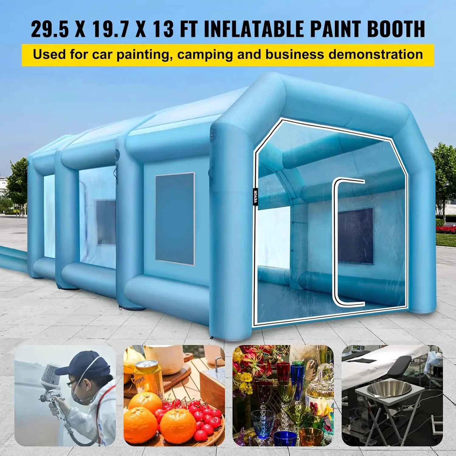 Opblaasbare spuitcabine, 29,5x - Inflatable Paint Booth recensie en prijs