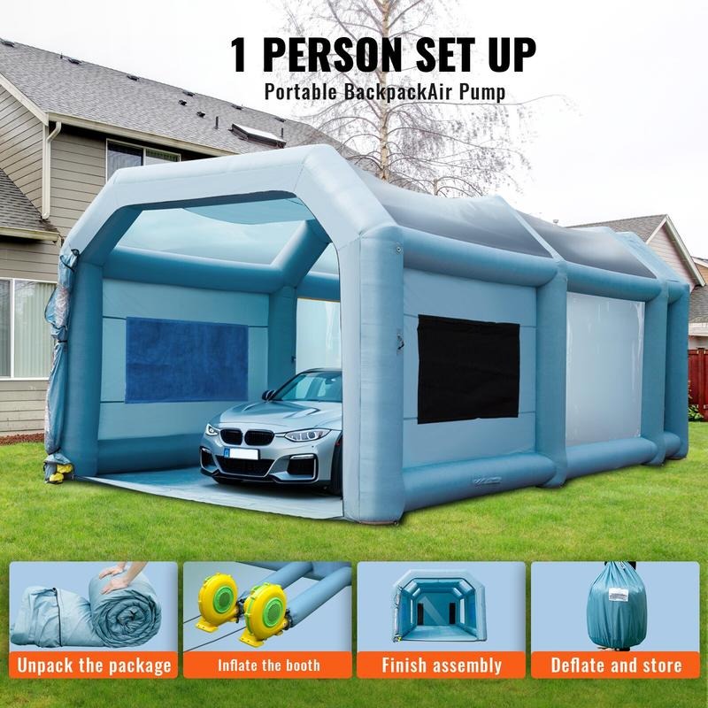 Opblaasbare spuitcabine, 23x13 - Inflatable Paint Booth recensie en prijs