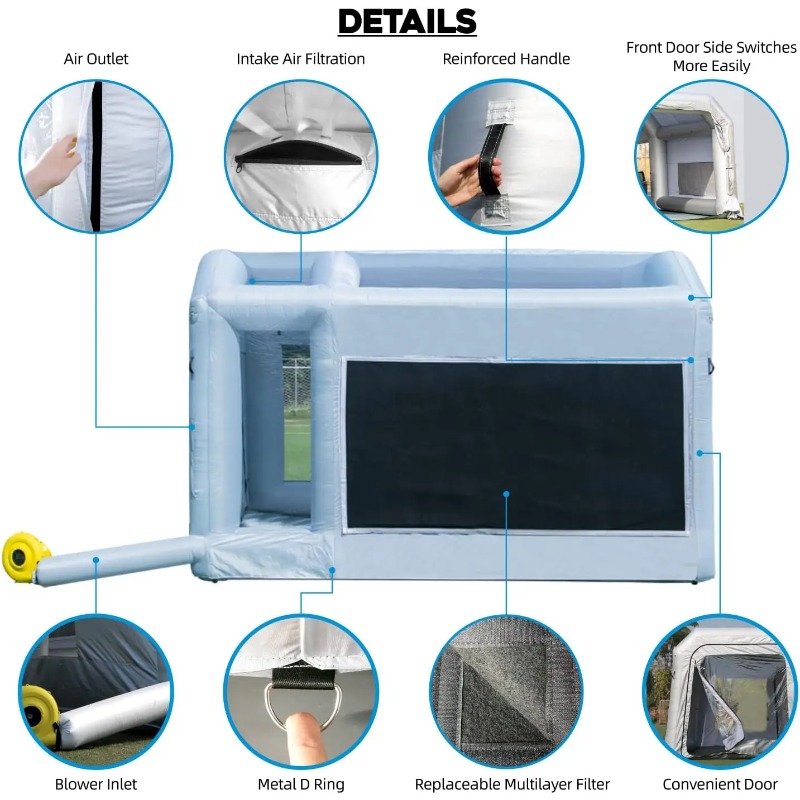 【Hot Sale】 Duurzaam voertuig o - Inflatable Paint Booth recensie en prijs